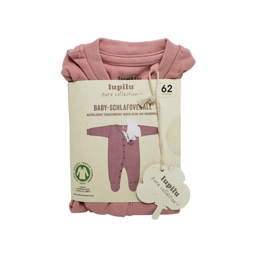 Lupilu Pure Collection Footie Dusty Pink Size 2-4M